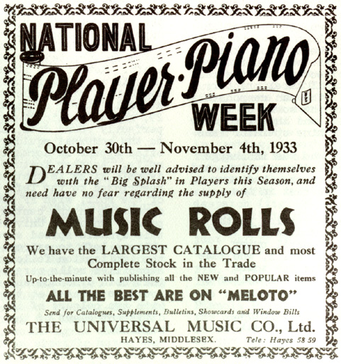 National Player Piano Week