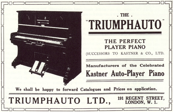 The 'Triumphauto' Player Piano